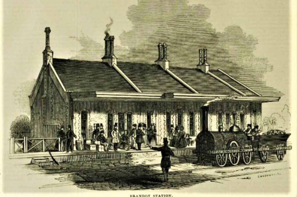 An illustration of Brandon's opening from the Illustrated London News, 2 August 1845.